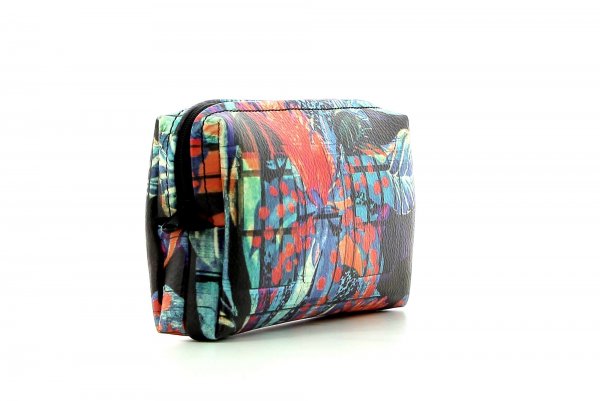 Cosmetic bag Steinegg Neudorf Abstract, red, black, blue, turquoise
