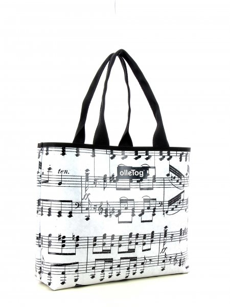 Shopping bag Taufers Taufers - XXX April Grau music, notes, gray, black