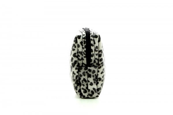 Kosmetiktasche Steinegg Treib Leopardenmuster, braun, schwarz, grau