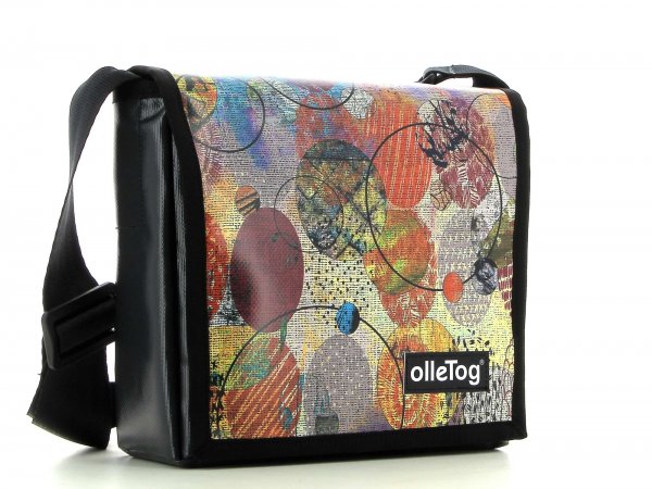 SALE messenger bag Glurns - Tinne dots, abstract, blue, red, motif,