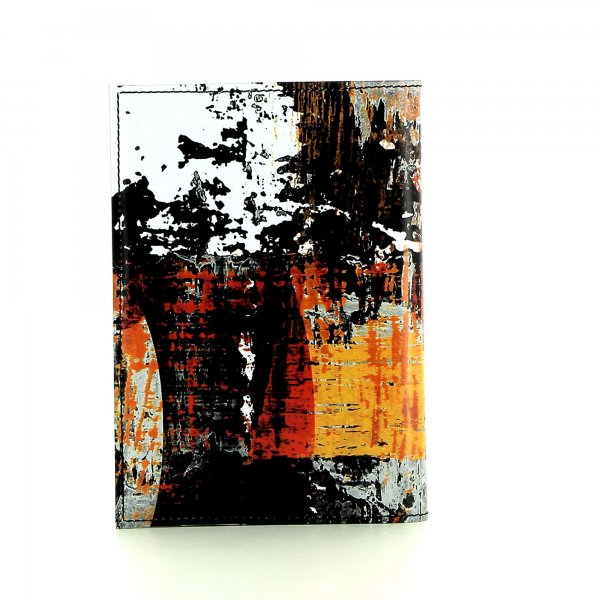 Notebook Laas - A6 Stampfer gray, orange, numbers, barcode