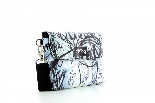 Accessory Phone bag Wird black, white, two-coloured, graffiti