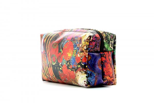 Cosmetic bag Burgstall Schallhof colorful, abstract, red, blue, green