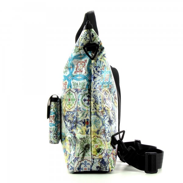 Backpack bag Pfalzen Wötsch Vintage, boho, beige, turquoise, flow