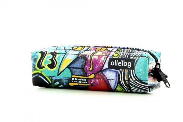 Pencil case Marling Karpov Abstract, colourful, green, turquoise, white, comic