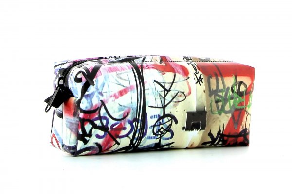 Pencil case Rabland Haslacher graffiti, scriptures, red, white, black