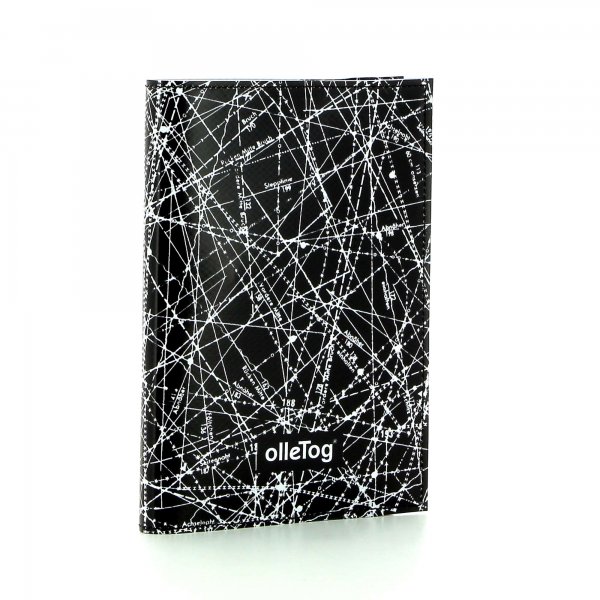 Notebook Laas - A6 Montog black, white, lines, fonts, two-colour, starry sky