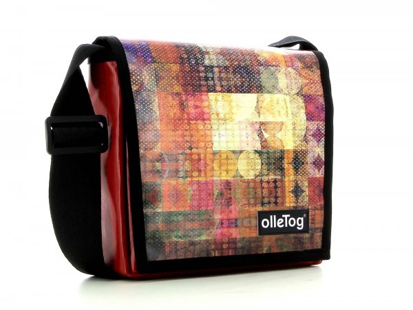Messenger bag Glurns Riegel Red, Check, Pattern, Squares, circle