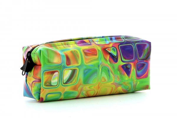 Pencil case Rabland Fleimstaler geometric, abstract, colorful, yellow, blue, pink, red, orange