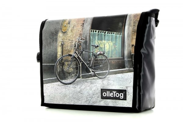 Bags Messenger bag Trei grey, turquoise, retro, vintage, wall, graziella 