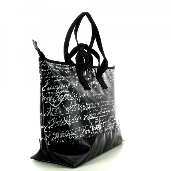 Traveling bag Georgen Kaltegg scriptures, black, white
