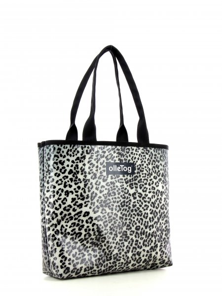 Shopper Kurzras Treib Leopardenmuster, braun, schwarz, grau