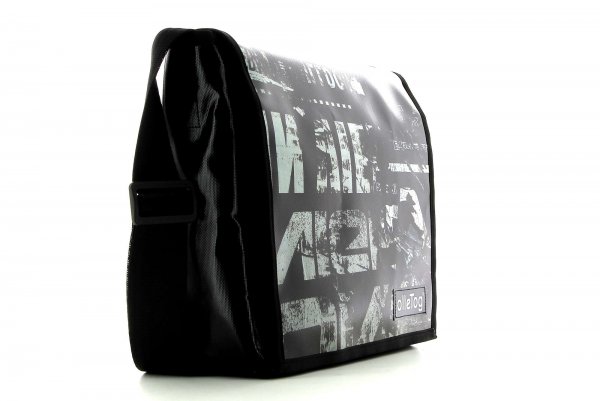 Messenger bag Bruneck Braun Vintage, text, black, gray
