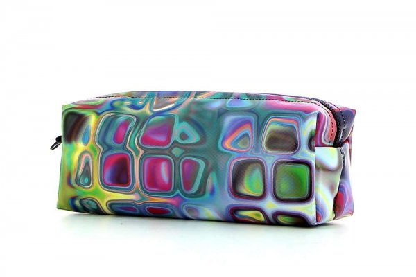 Pencil case Rabland Talfer geometric, abstract, colorful, pink, blue, white