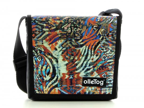 Messenger bag Glurns Glurns - Laich abstract, blue, red, beige, lines,