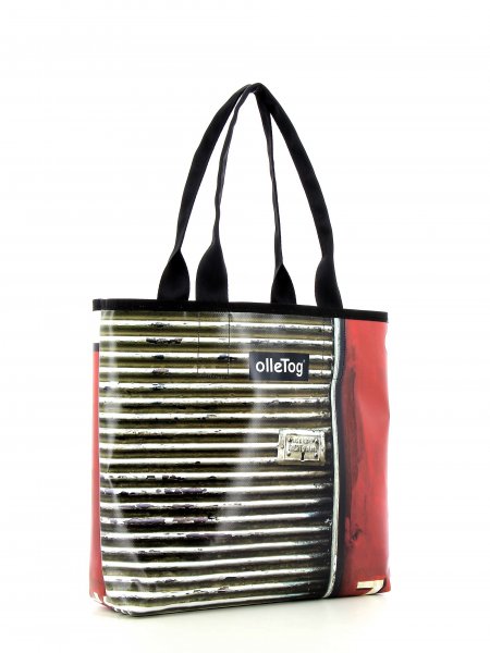 Shopping bag Kurzras Geigenbach door, metal, vintage, gray, white