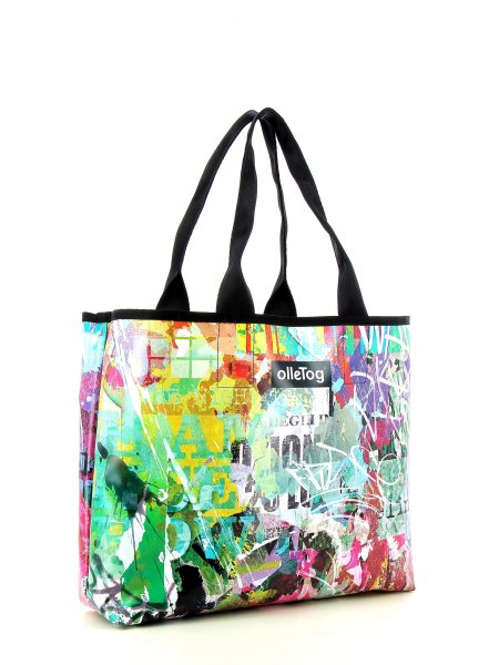 borse shopper Meister Graffiti, poster, distorcere, astratto, texture, colorato