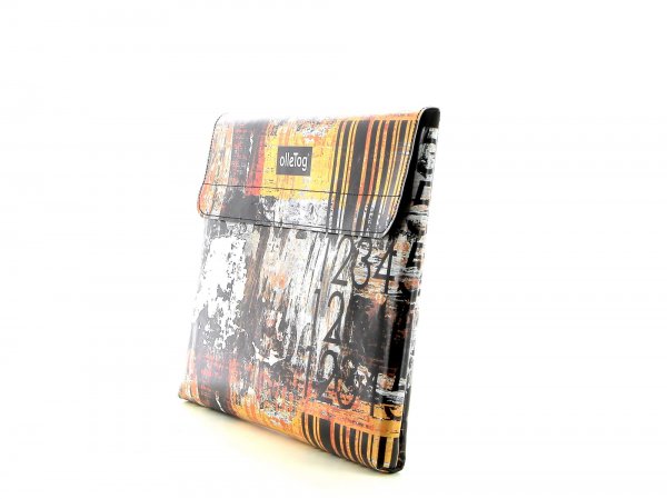 Laptop case Luttach - 13" Stampfer gray, orange, numbers, barcode