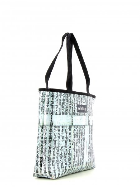 Shopping bag Kurzras Waldboden scriptures, Japanese symbolism