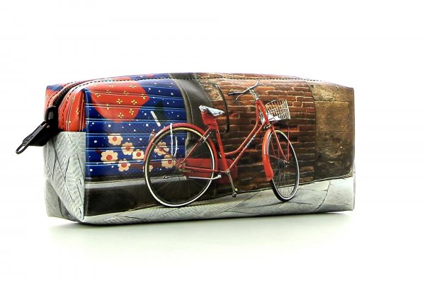 Pencil case Rabland Tauf Wheel, Vintage, Wall, Red, Blue