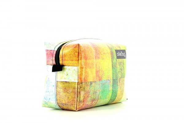 Toiletry bag Naturns Markus plaid, colored, geometric, pink, yellow, orange, white, lilac