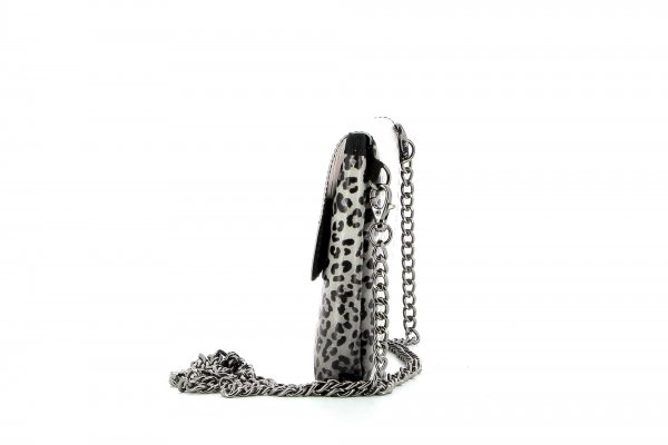 Kleine Tasche Tisens Treib Leopardenmuster, braun, schwarz, grau