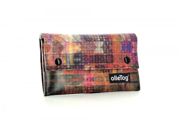 Wallet Vals Riegel Red, Check, Pattern, Squares, circle