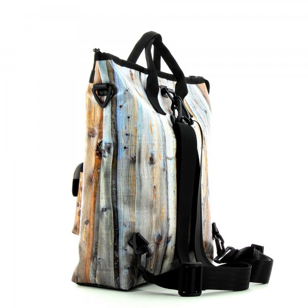 Backpack bag Pfalzen Saldur Door, wooden door, brown