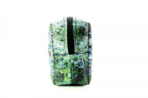 Cosmetic bag Vellau Lenke Blue, Grey, Flowers, Retro, Green