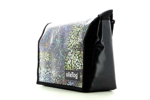 Bags Messenger bag Parota Pattern, blue, gold, dark, dots