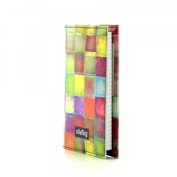 Home & Office Notebook Walburg plaid, colored, geometric, yellow, white, pink, green, blue