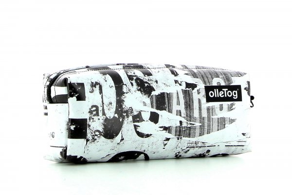 Pencil case Rabland Mitterer white, black, abstract, letters