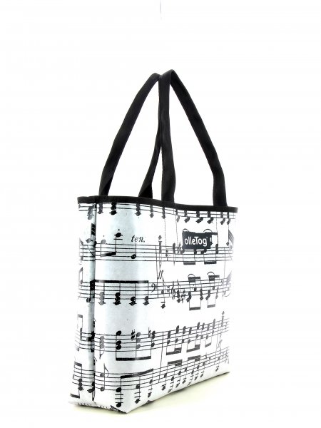 Bags Shopping bag XXX April Grau music, notes, gray, black