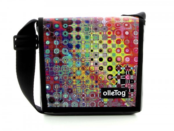 Messenger bag Glurns Seminar abstract, dots, multicoloured