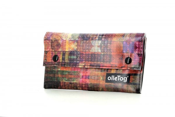 Wallet Vals Riegel Red, Check, Pattern, Squares, circle