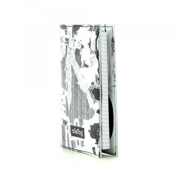 Notizheft Laas - A6 Mitterer Weiß, schwarz, abstrakt, Schriften