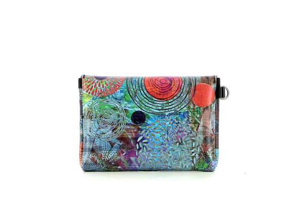 Accessory Wallet Vogtland colorful, abstract, blue, red, orange, circles, patchwork
