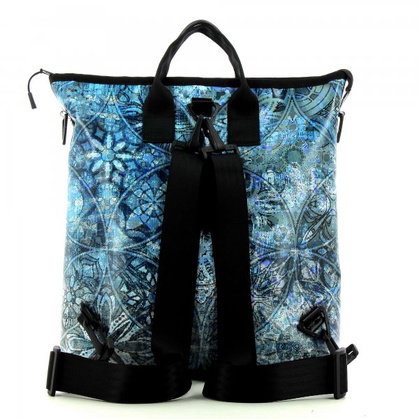 Backpack bag Pfalzen Lafeid Blue, Grey, Flowers, Retro, Circles