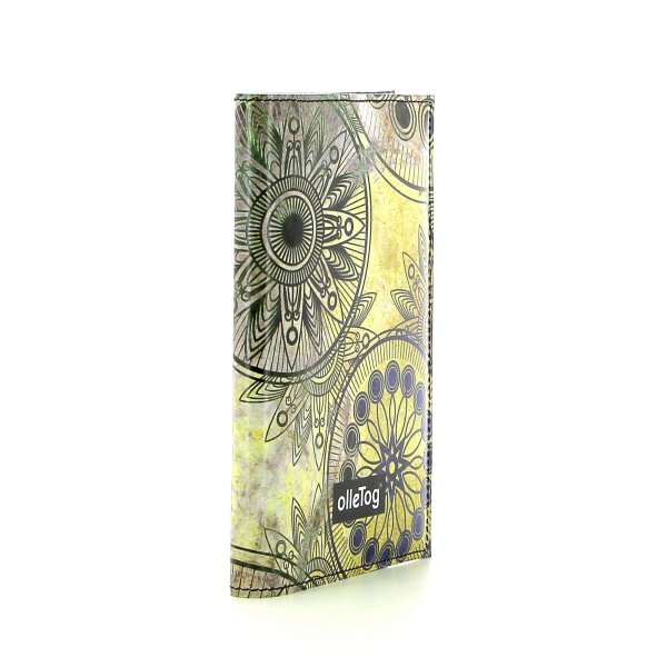 Notebook Laas - A6 Grutzen Colorful vintage pattern with flowers,mandala, gold, yellow, blue, green