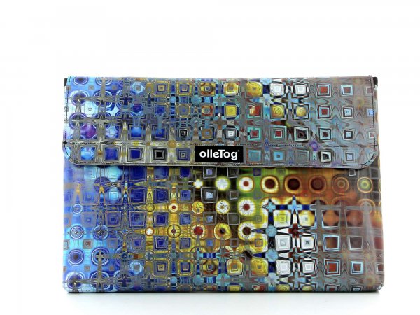 Laptoptasche Pfatten - 15" Futter Geometrisch, bunt, abstrakt, blau, gold, grau, gelb