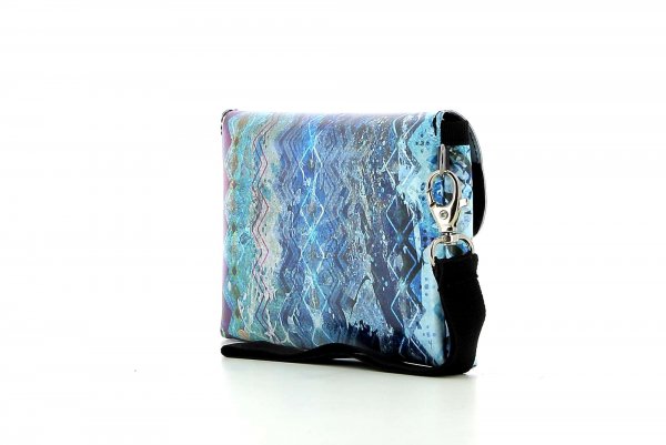 Phone bag Vahrn Hasl Abstract, Blue, Lilla, Turquoise, Lines, Vintage