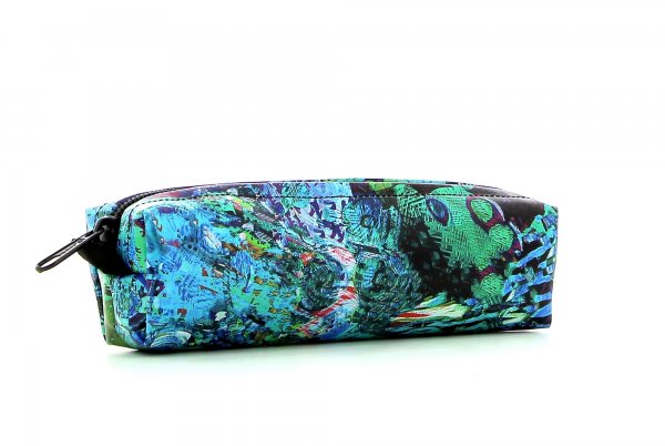 Pencil case Marling Kompatsch Colourful, abstract, blue, green, turquoise, circle