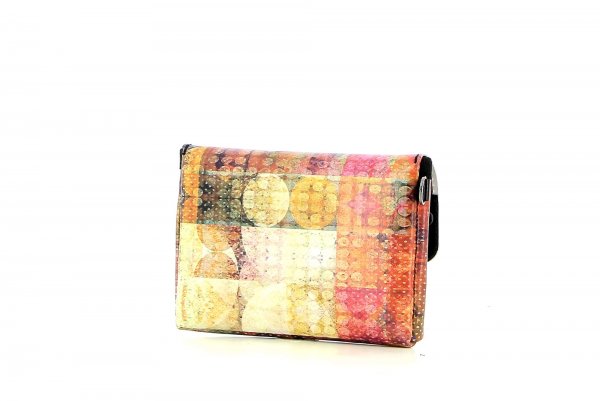 Wallet Kuens Riegel Red, Check, Pattern, Squares, circle