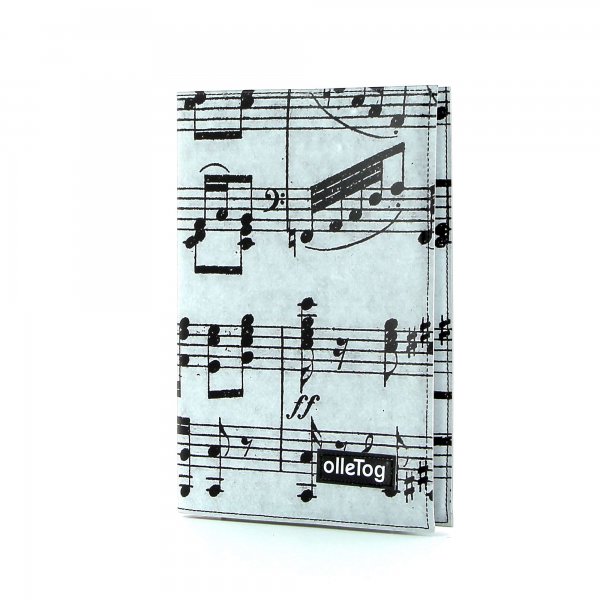 Notebook Tarsch - A5 XXX April grau music, notes, gray, black