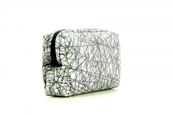 Cosmetic bag Steinegg Jesuheim Black, white, lines, crossings