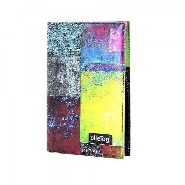 Notebook Tarsch - A5 Brida plaid, colored, yellow, blue, green, geometric