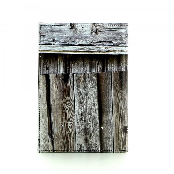 Notebook Laas - A6 Zerzer Door, wooden door, grey