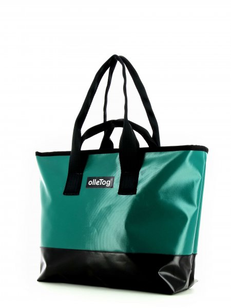 Shopping bag Lana emerald