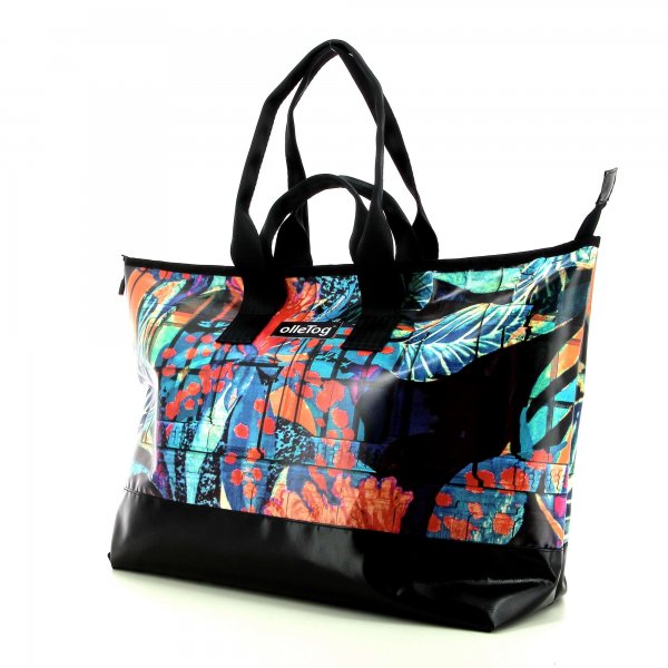 Traveling bag Georgen Neudorf Abstract, red, black, blue, turquoise