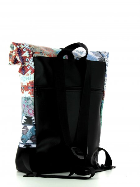 Roll backpack Riffian Puni Patchwork, flowers, pattern, colourful, texture